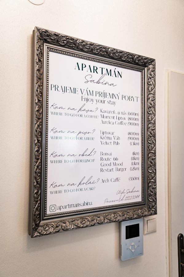Apartman Sabina Liptovský Mikuláš Dış mekan fotoğraf